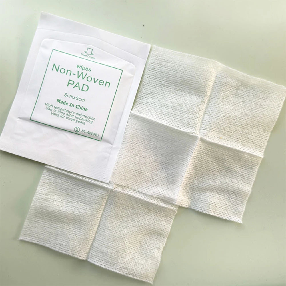 50/100pcs Sterile Non-woven Gauze Pad Wound Care Supplies Gauze Pad Cotton First Aid Waterproof Wound Dressing