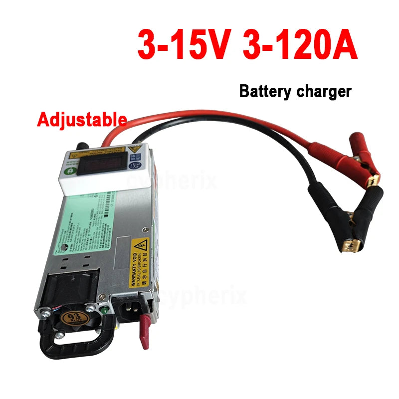 12V 120A Adjustable Charger Lifepo4 3-15v 3-120A 100A 80A 60A 50A 14.6V 4.2V Charger 12.6v 100A Lithium Polymer For Lithium Ion