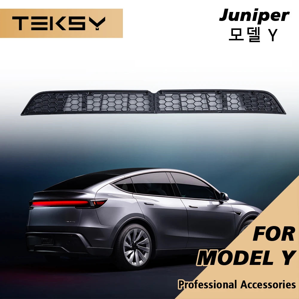TEKSY For Tesla New Model Y YL 2026 Juniper Lower Bumper Anti Insect Net Anti Dust Proof Inner Vent Grille Cover Insect-proof