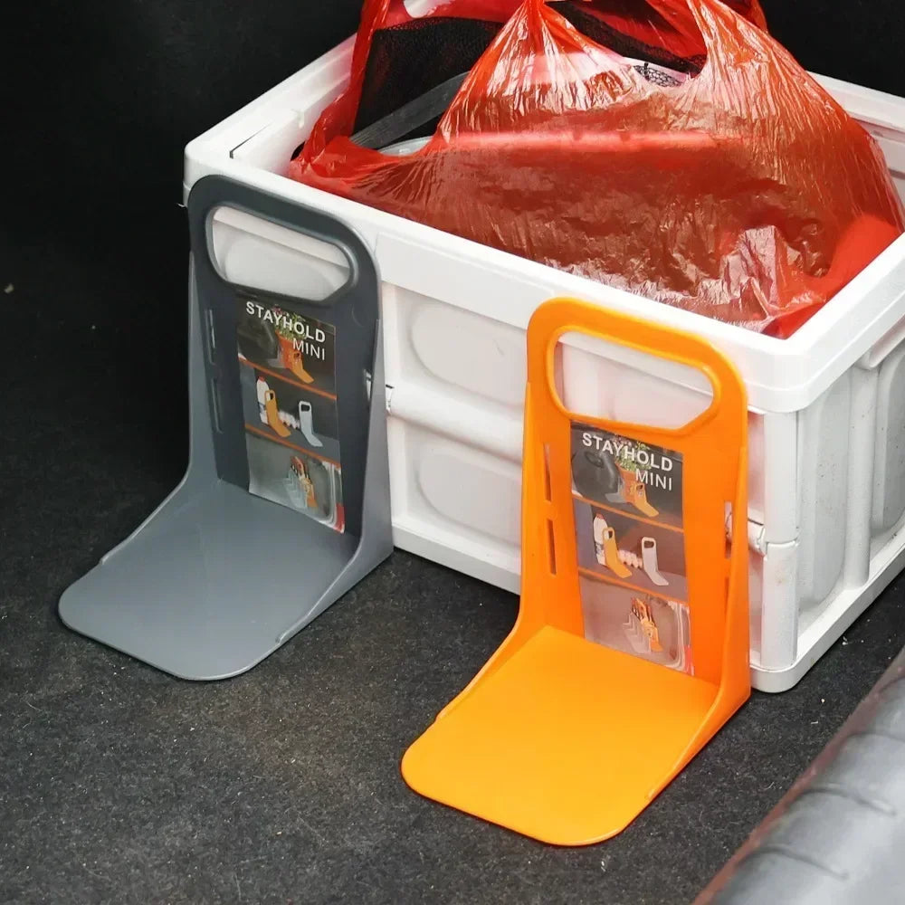 2/1pc Car Back Auto Trunk Fixed Rack Holder Stand Shake-proof Fence Storage Holder Adjustable Distance Storage Box Fixer