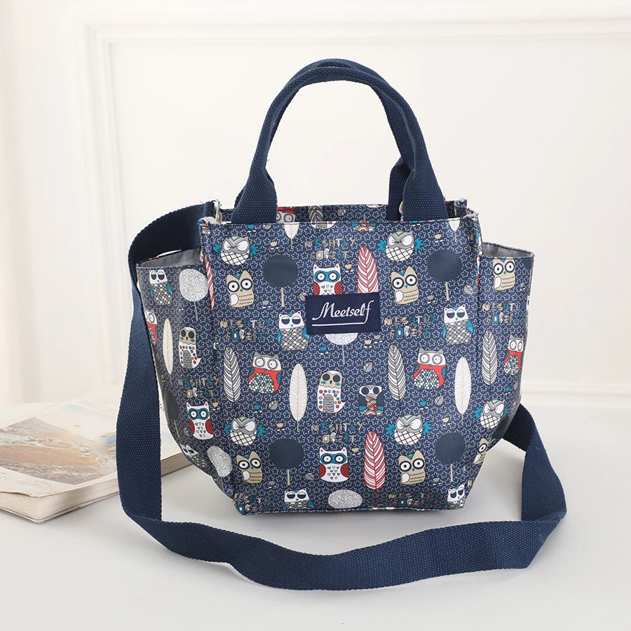 Crossbody handbag, tote bag, large capacity meal bag storage bag