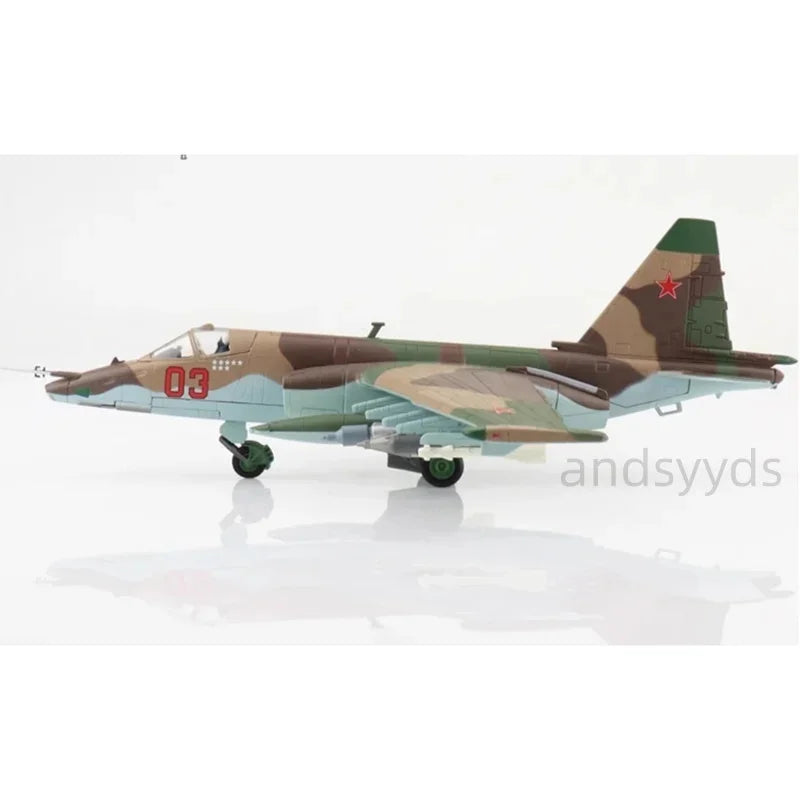 Diecast 1:72 Scale Plastic Airplane Model SU-25 Su-25 fighter Alloy DIY Simulation Model Building Block Souvenir Gifts For Toy