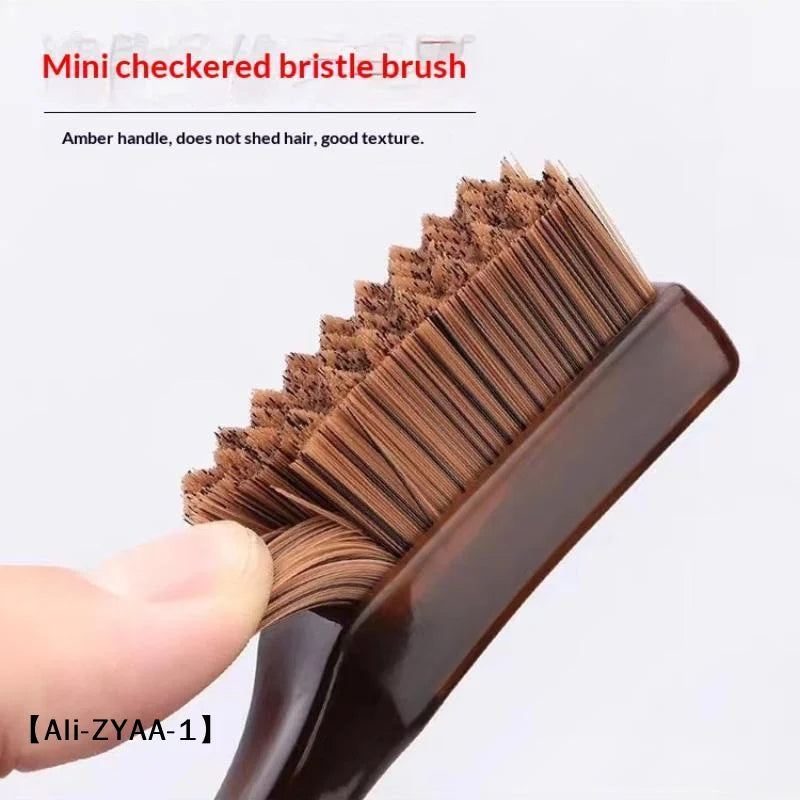 【A】New Portable Checkerboard 10000 Bristle Antique Polishing Brush For Diamond Walnut Olive Pit Deep Cleaning Brightening