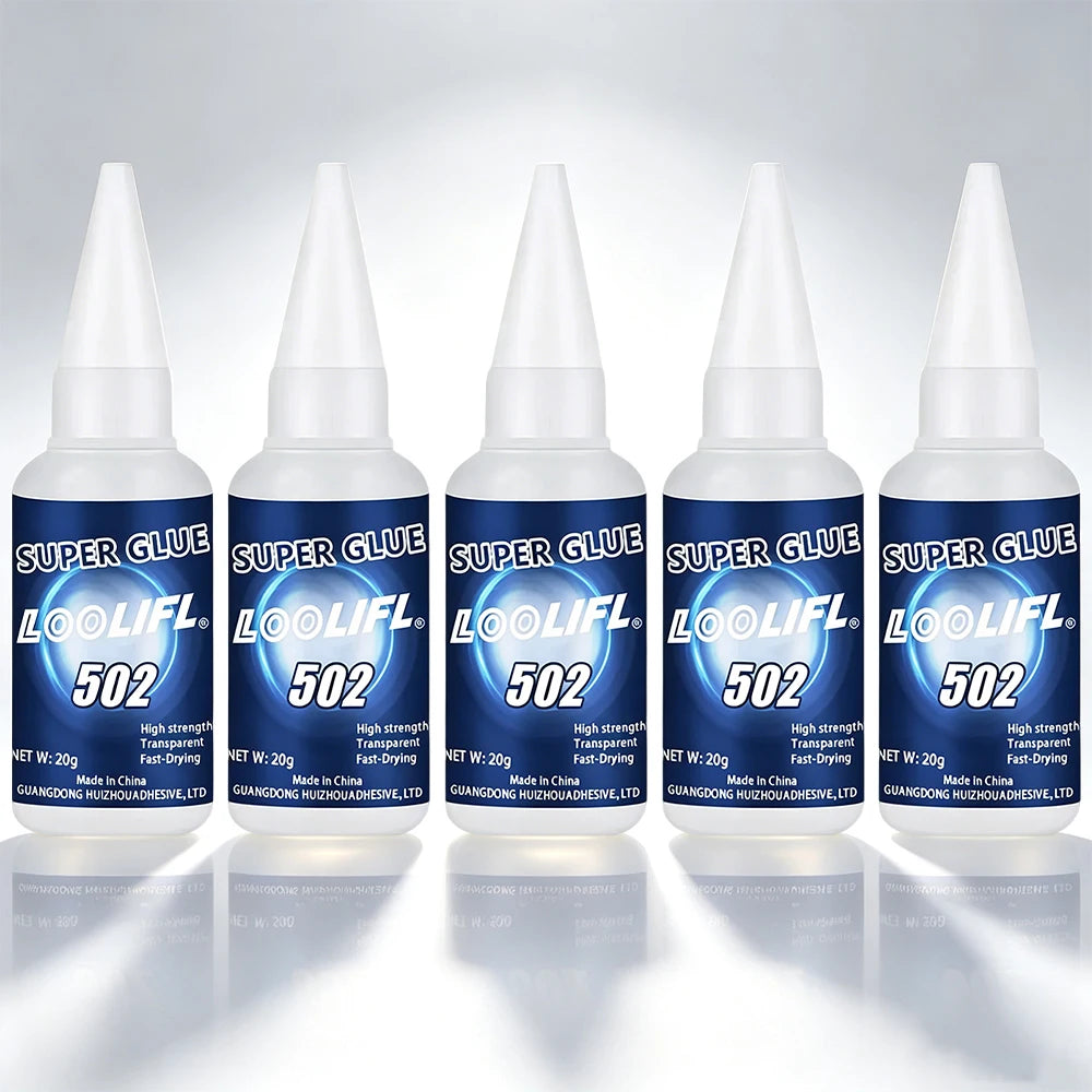Super Instant Glue Clear Strong Adhesive Universal Repair Glue for Crafts Toy Metal Rubber Glass Wood Ceramic Leather Daily Fix