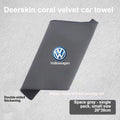 for Volkswagen suede and deerskin towels, car window cleaning cloths, watermarked absorbent car interior towels, car
