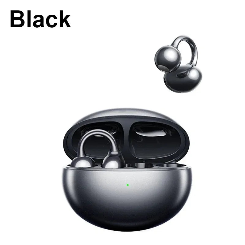 1 or 2 PCS Ear Clip Headphones Wireless Bluetooth Stereo Headset On For Android iOS Smart iPhone Xiaomi Mi Universal Headset