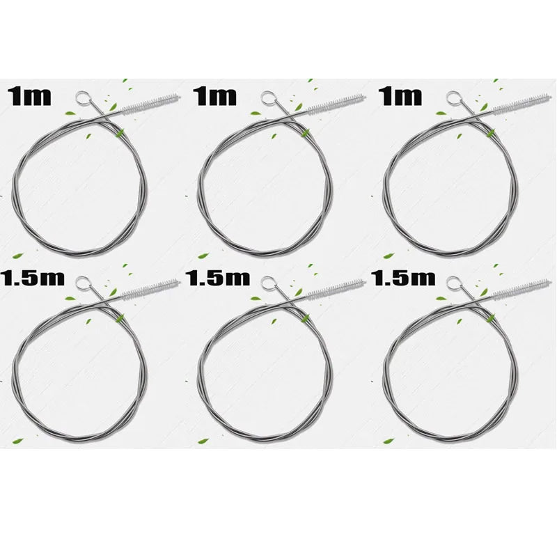 Car Drain Dredge Cleaning Scrub Brush 100/150cm Auto Sunroof Long Hoses Detailing Cleaning Tool Car Accessories for Benz