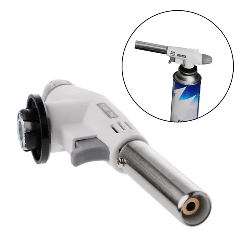 Torch Cooking AutoIgnition Butane Gas Welding-Burner Heating Welding Gas Burner Flame Gas Torch Blow for BBQ Home Cooking