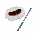 Clean dust Mop Car Cleaning Mop Stainless steel rod Wash Brush Tools White Telescopic Wiping Cleaning Milk Silk Soft