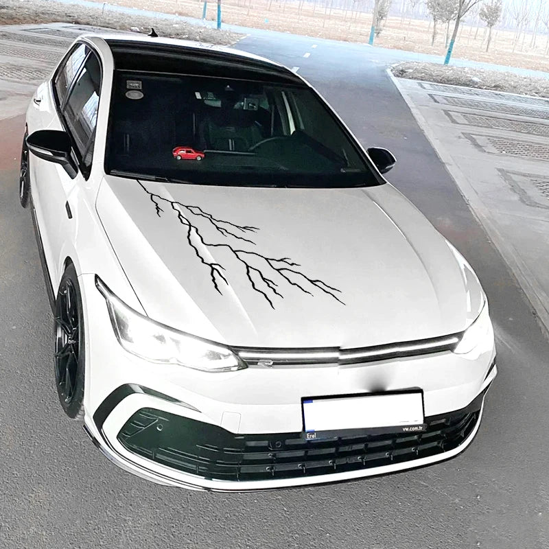 Lightning Car Hood Stickers for Refit Auto Bonnet Door Vehicle Body Styling for Bmw Mercedes Benz Volkswagen Audi Porsche Ford