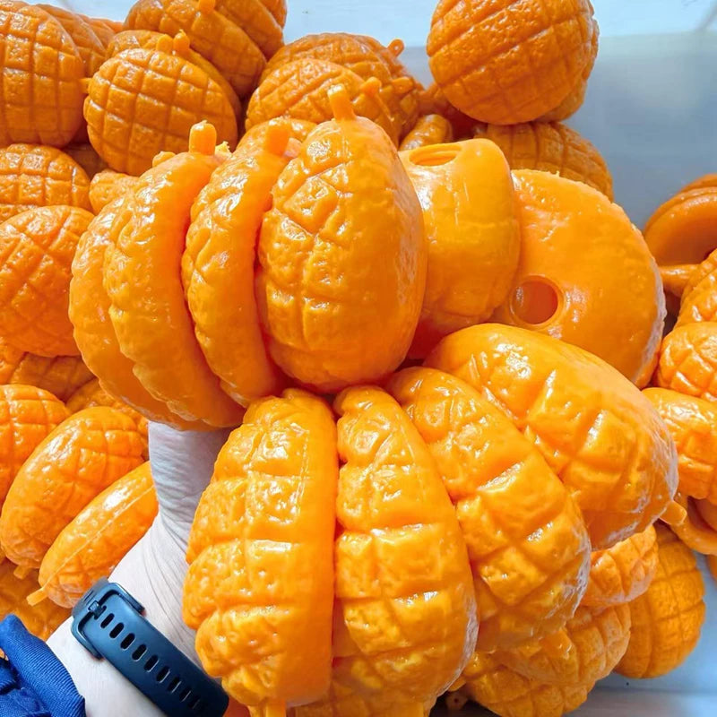 Food-Shaped Stress Ball Pineapple Bun Squishy Toy Moldable Bounce Squeeze Ball ASMR Sensory Anti Stress Fidget Toys Squeeze Toy
