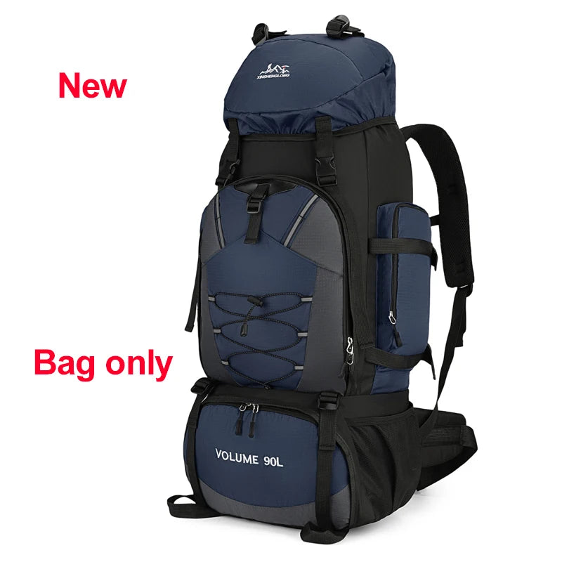 90L Hiking Camping Backpack Travel Daypack Waterproof Trekking Rucksack Large Outdoor Sports Bags for Men Climbing Touring Bag