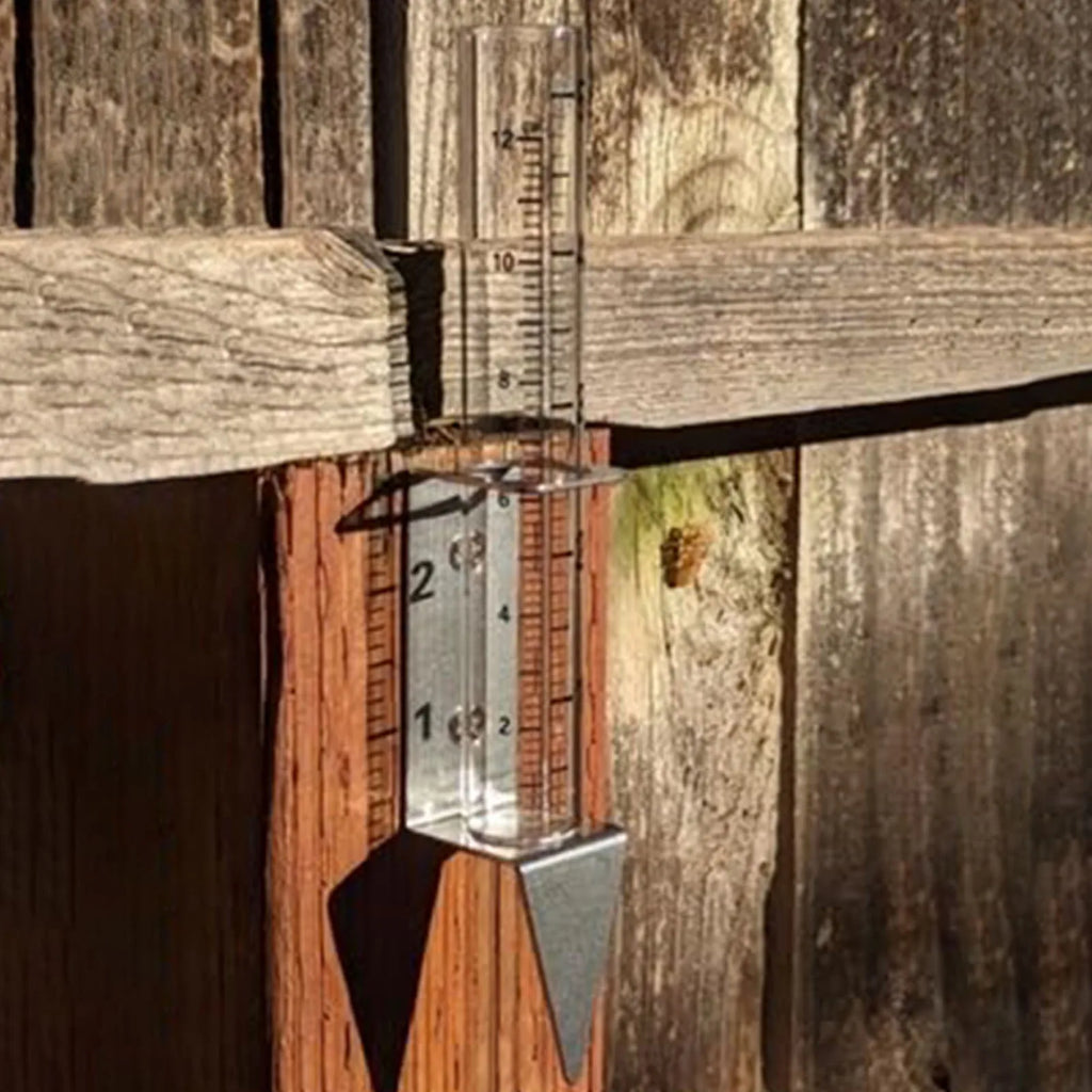 2 In1 Mounting Rack with Rain Gauge Garden Water Ground Rain Measurement Tool Garden Agricultural Inspection Accessories