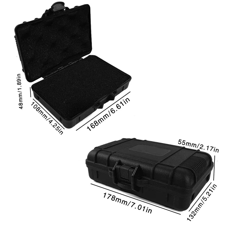 Waterproof Hard Carry Tool Box Shockproof Safety Instrument Toolbox Garage Organizer Pelican Style Case For Equipment Storage