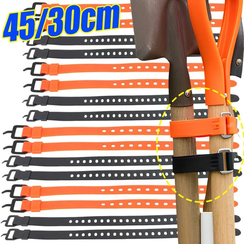 Silicone Reusable Straps Adjustable Cable Ties for Organization  luggage or cargo Outdoor Gear 30/45cm Releasable Fastener Tools