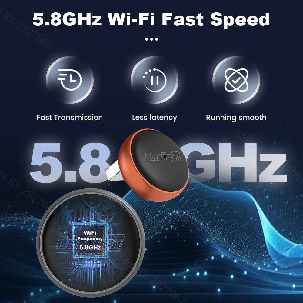 CarlinKit Mini Ultra 3 Wireless CarPlay Adapter Android Auto Box Wired To Wireless USB Plug & Play Bluetooth WiFi Seamless OTA