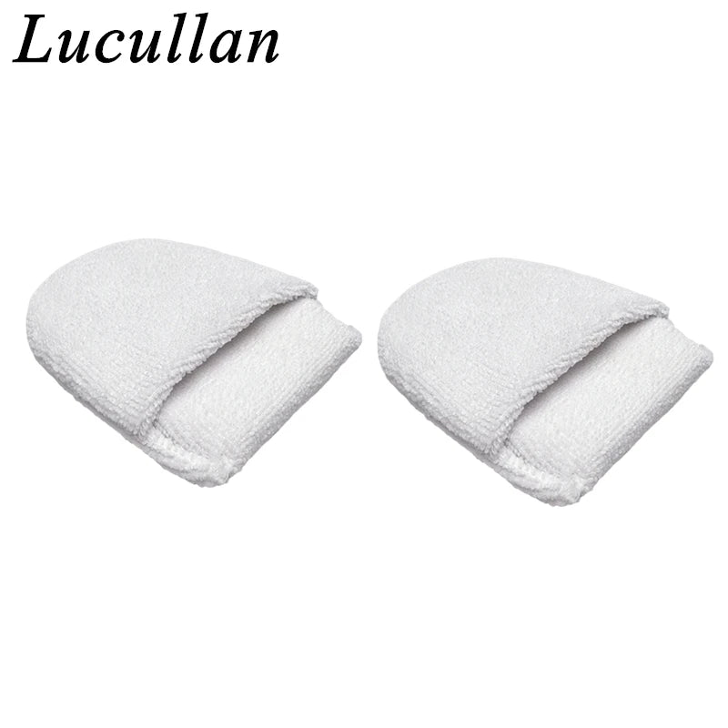 Lucullan Car Detailing Applicator Pads Car Care Waxing Polish Sponges Soft Microfiber Round Pocket Foam Sponges Car Cleaning Too