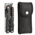 Outdoor Multifunctional Folding Pliers Portable Multi-purpose Sharp-nosed  Vise Pliers Nail Hammer Knife Pliers Emergency Tools
