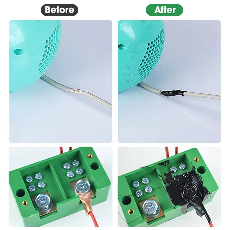 Electrical Tape Insulation Paste Sealant Suitable Fix Line Glue for Wires, Cables Home Use Insulation Adhesives Sealers