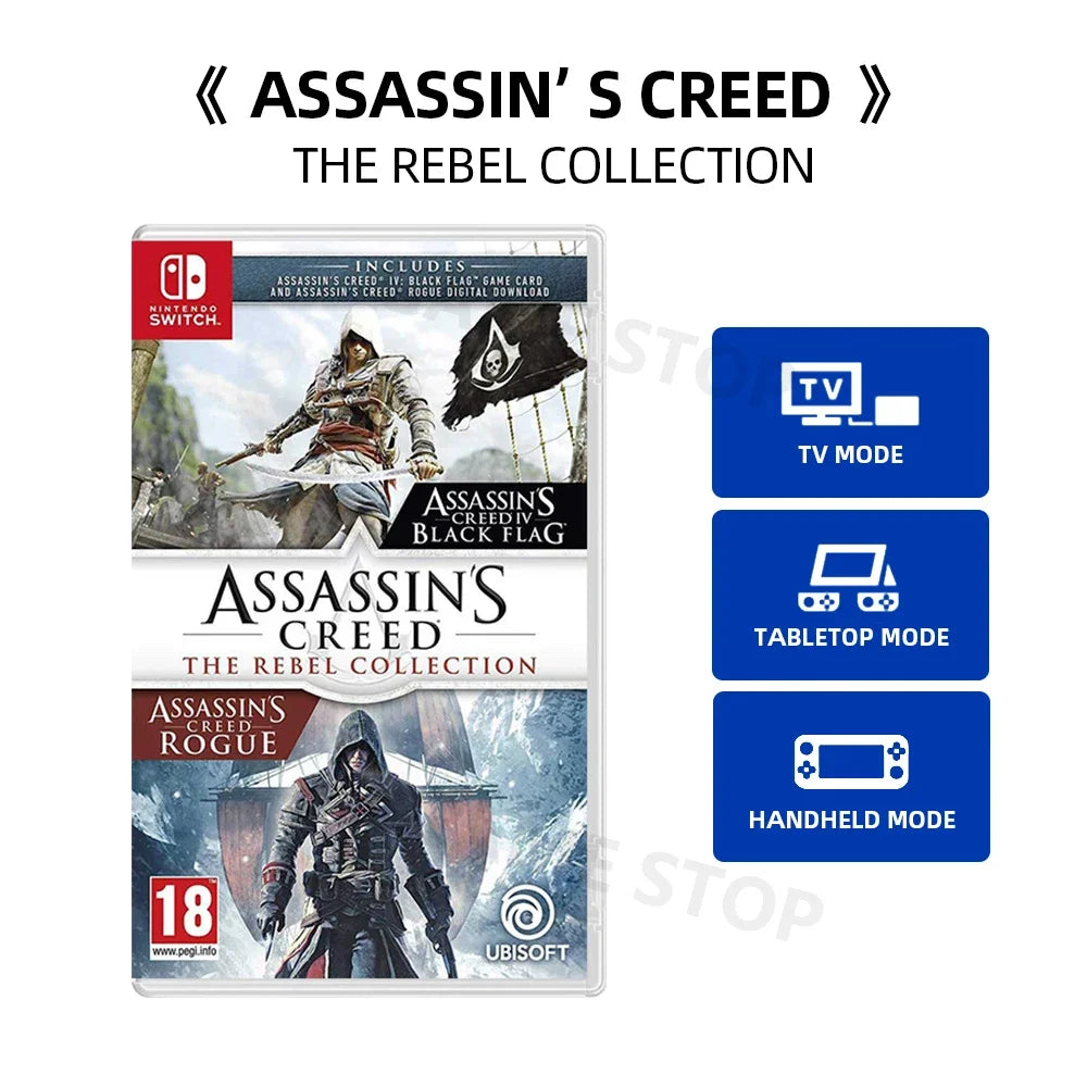 ASSASSIN CREED Series Game III Remastered THE EZIO COLLECTION Nintendo Switch Game Deal  Physical Cartridge Games Card