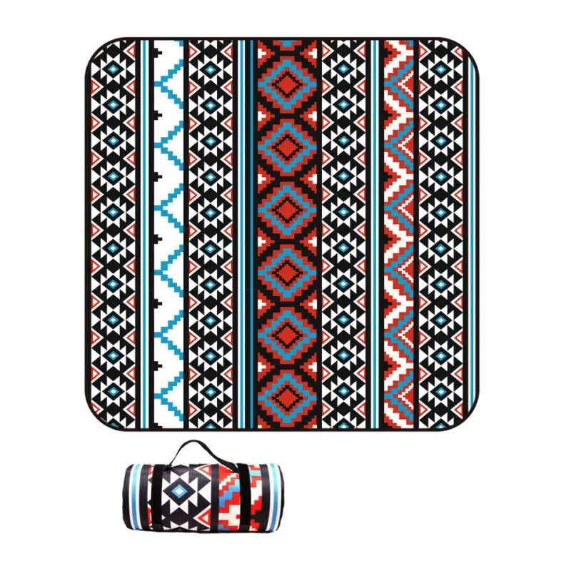 Outdoor Picnic Blanket Waterproof Extra Large Camping Mat Thickness 4mm 3-Layers Beach Blanket Rolling Up Packaging Park Blanket