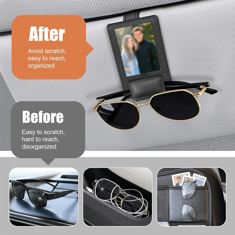 Photo Car Visor Clip Photo Car Decoration Photo for Car Couples Gift Valentine's Day Gift Wallet Photo Holder Car Glasses holder