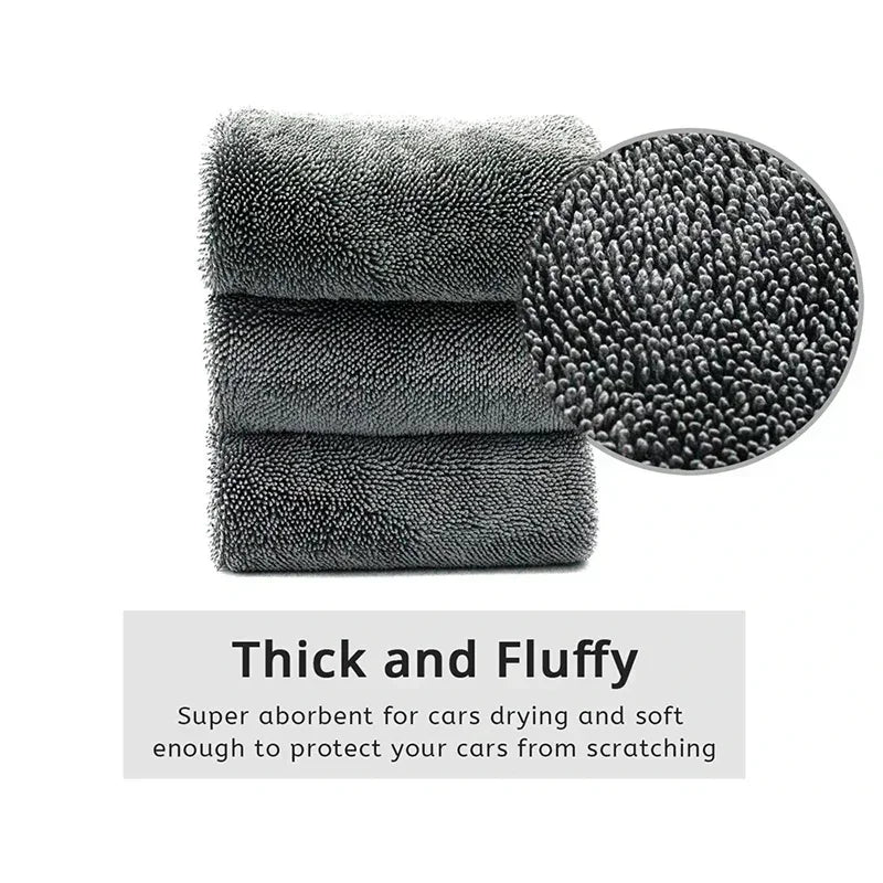 New Microfiber Twist Car Wash Towel Professional Car Cleaning Drying Cloth Towels for Cars Washing Polishing Waxing Detailing