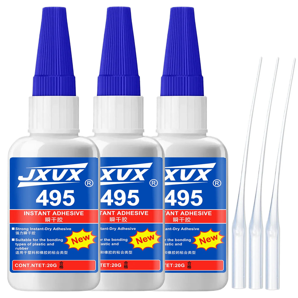 401 Super Glue,Cyanoacrylate (CA) Glue with Anti-Clog Caps & Precision Microtips For,Crafts,Furniture Shoe Ceramic Glass Plastic