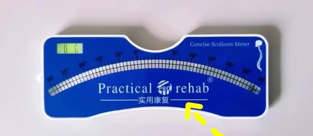 Scoliosis Portable Medical Evaluation Measuring Test Meter Back Spine Diagnosis Lightweight Inclinometer Bubble Gradient Gauge