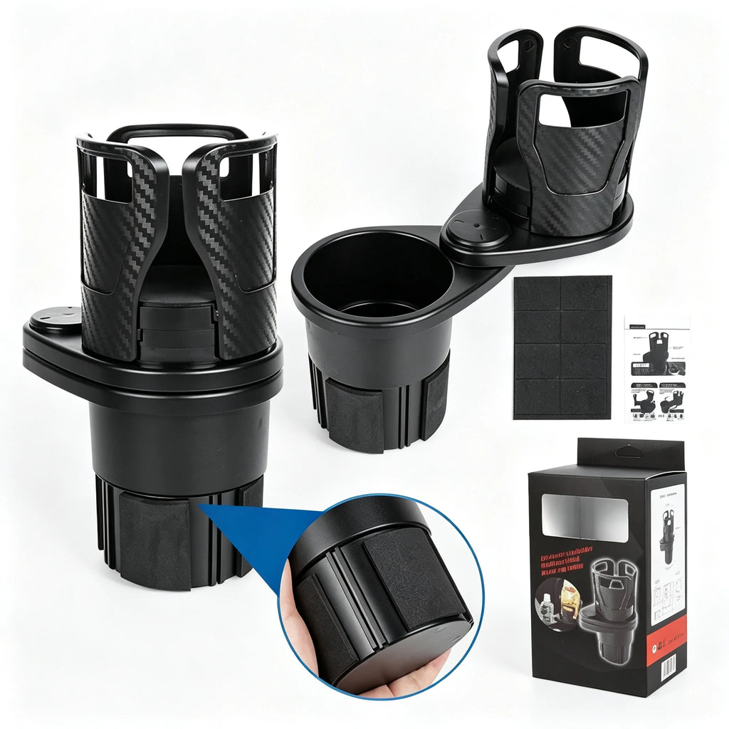 Rotating car center console beverage rack car cup holder double-layer storage rack cup holder car cup holder expander