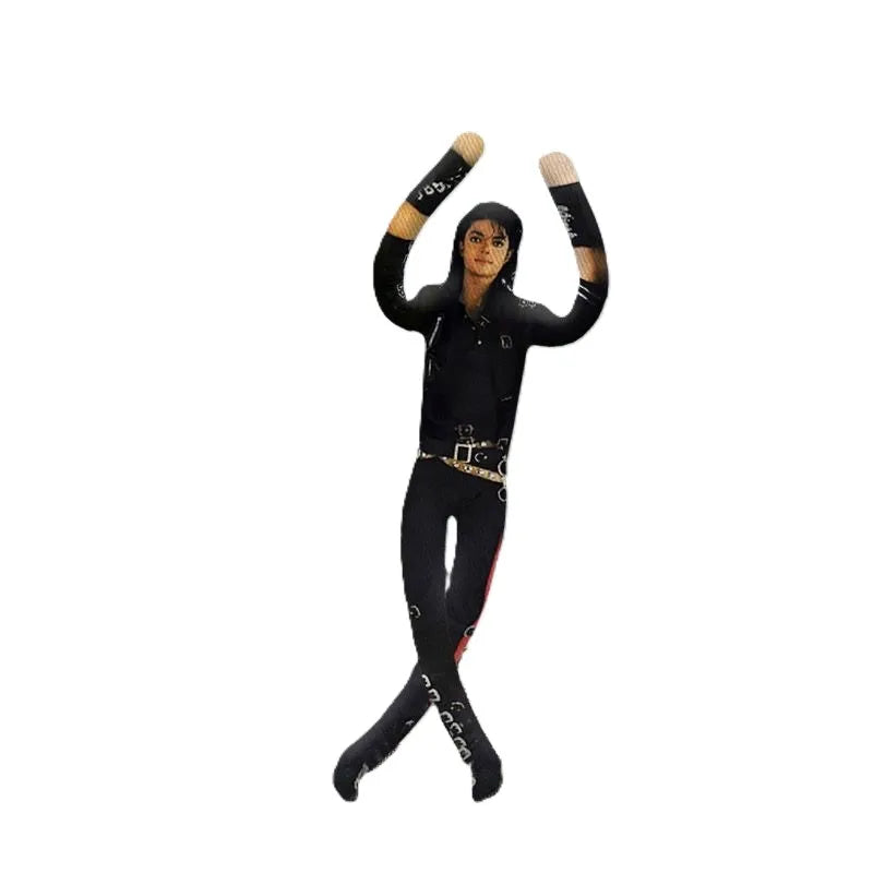 New Style  Michael Jackson Cosplay Prop Doll Plush Stuffed Figure Dolls Room Decoration Abstract Joint Mobility Props Gift