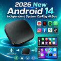 Android15 Car Smart AI Box Built in Google Play Store Support Netflix IPTV Plug& Play For Kia VW Fits OEM Wired CarPlay Vehicles
