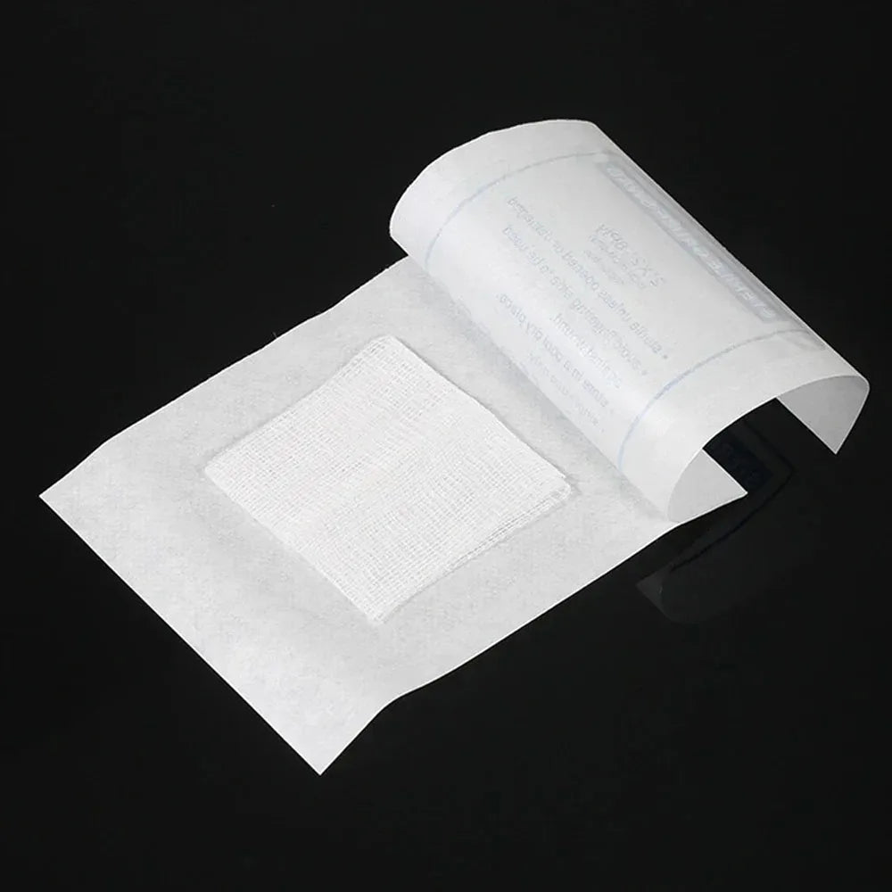 Medical Disposable Gauze Pads First Aid Gauze CompressIndividually Wrapped Gauze Sterile 3 Sizes Wound Care Compress Pads
