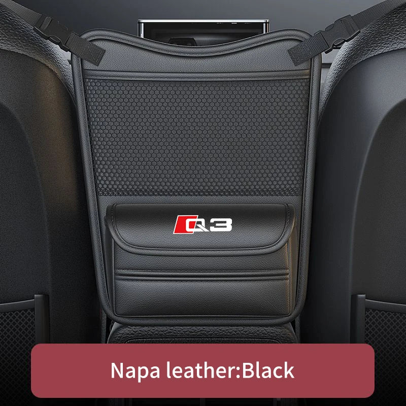 Car Organizer For Audi  Q3 Q4 Q5 Q6 Q7 Q8 Seat Storage Box Car Hanging Storage Bag Tissue Box Car Stowing Tidying Storage Pocket