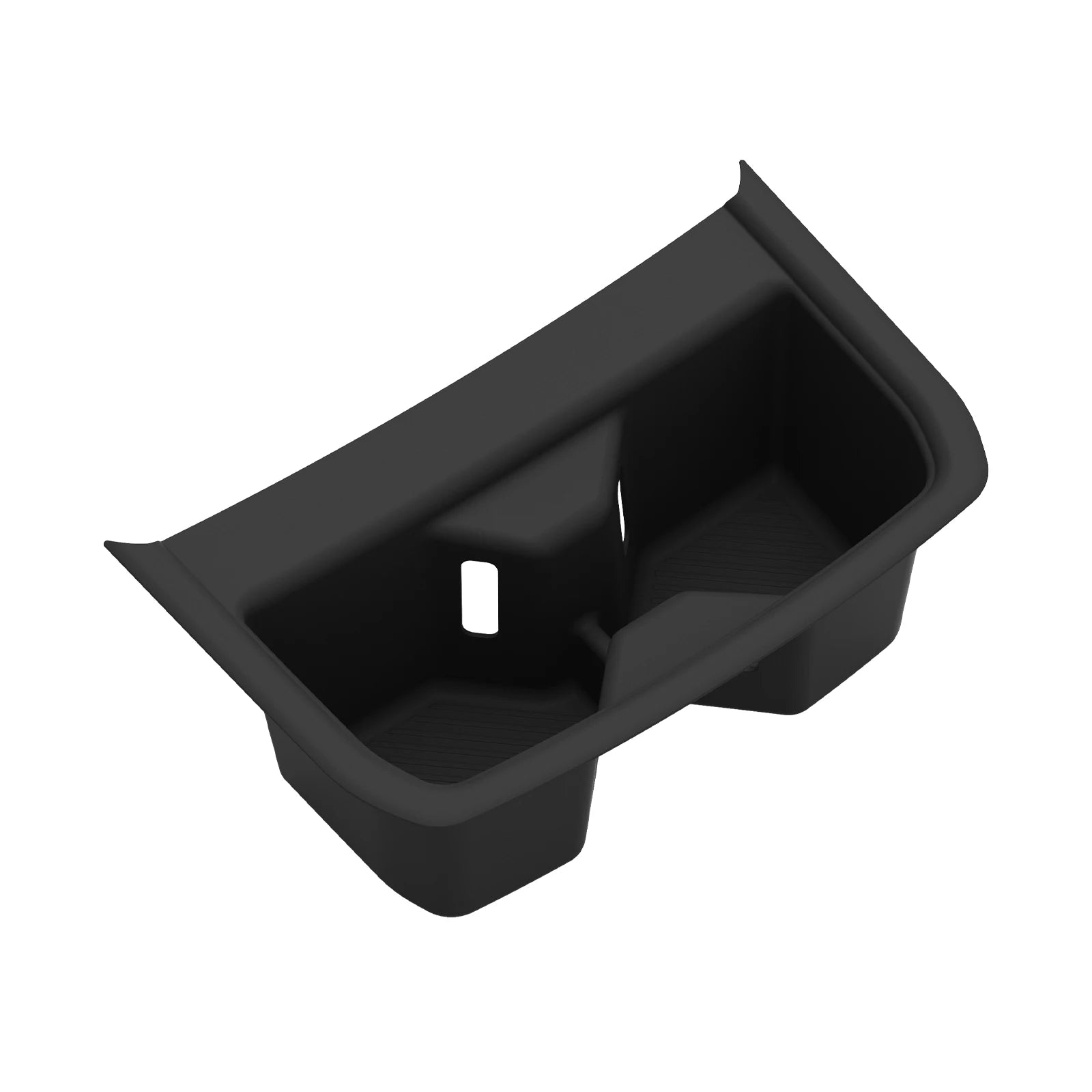 for Kia Telluride 2027 Center Console Water Cup Holder Drinks Storage Box Silicone Tray Car Interior Accessories Black