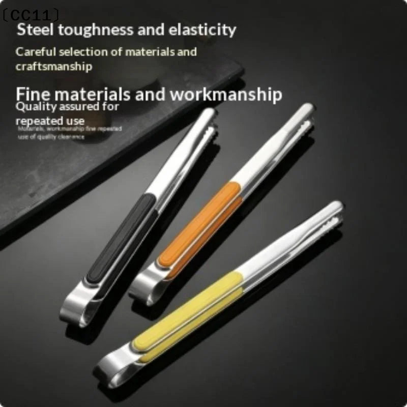 Stainless Steel Barbecue Clip Non-slip Thickened Simplicity Portable Clip Multifunction Buffet Steak Food Clip BBQ Tools〔CC11〕
