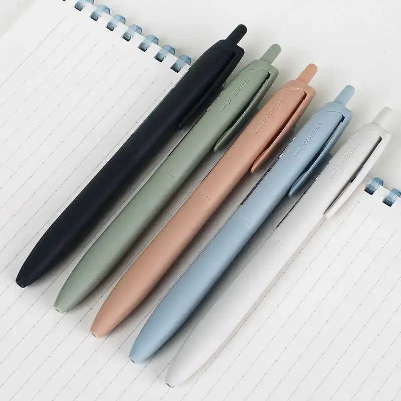 Uni Permanent Ballpoint Pen Jet Stream Anti-slip Cloudy Recycled Eco Shell Friction Super Smooth Ink Oil Pens Portable Supplies