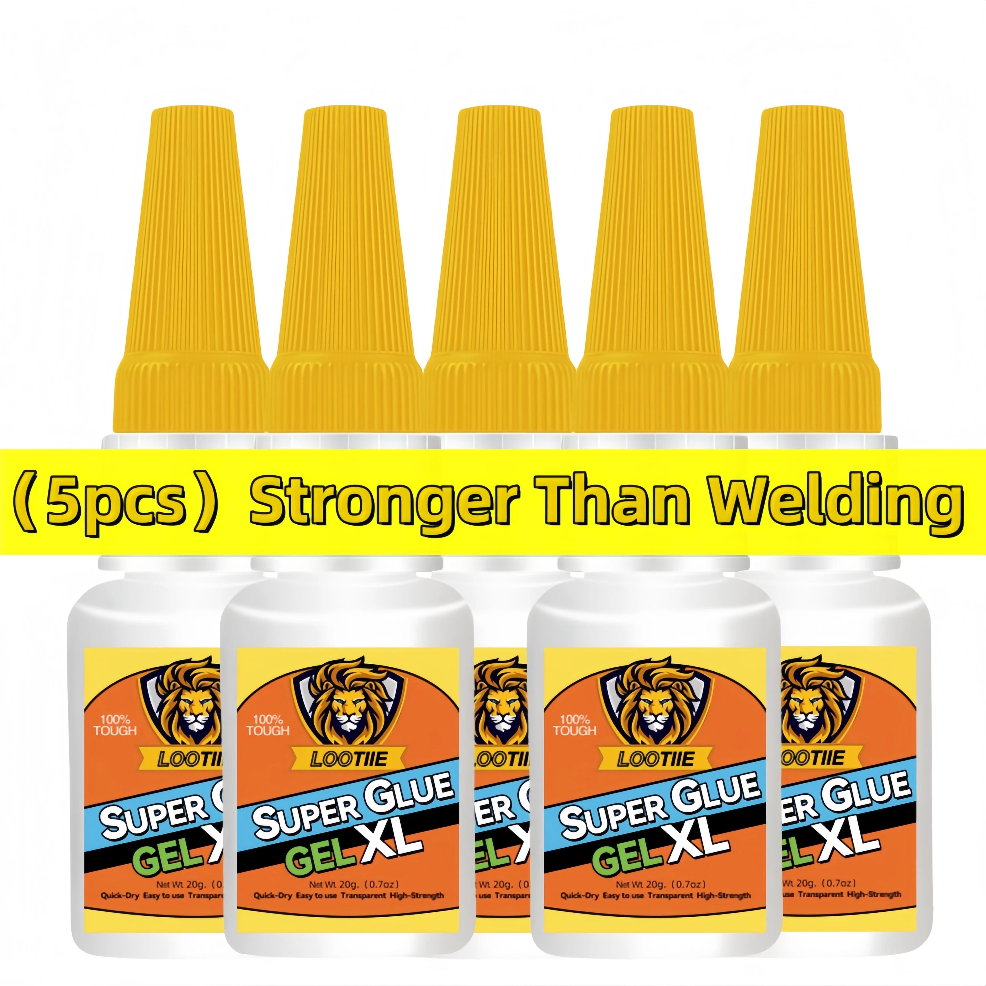 5pcs Transparent Repair Glue - Instant Bond for Household Items, Universal DIY Adhesive for Broken Metal/Wood/Glass