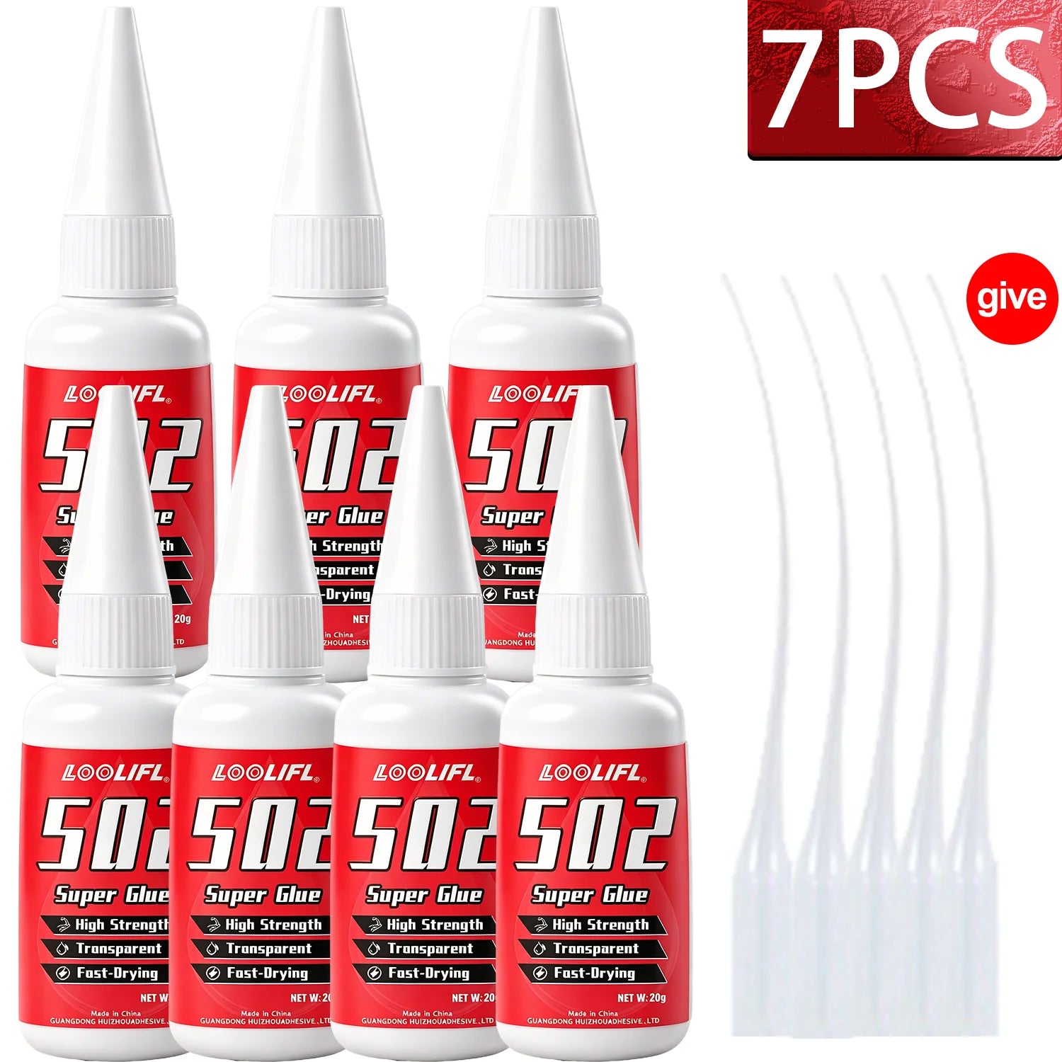 Quick Dry Super Glue 502 Instant Strong Bond Multi‑purpose Clear For Home Industrial Daily Fixing Metal Wood Glass DIY Repair