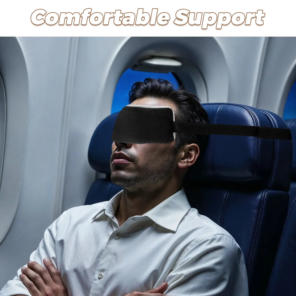 2Pcs Adjustable Soft Airplane Headrest Band Comfortable Plane Sleeping Head Holder Car Seat Support