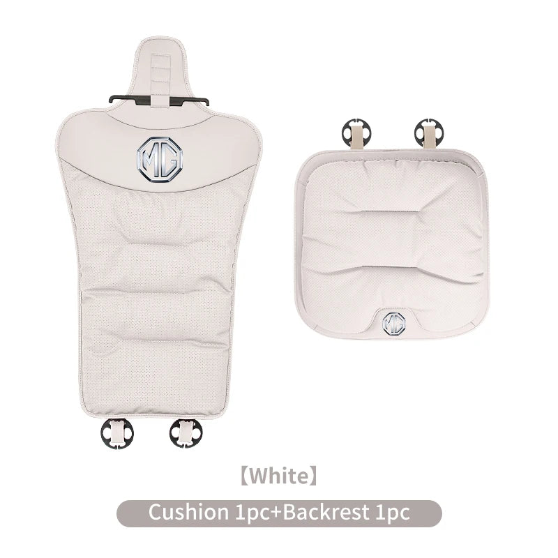 Car Velvet Cushion Leather Backrest Waist Pad Protector Cover AccessoriesFor Morris Garages MG 6 3 5 7 TF ZR ZS HS GS GT Hector