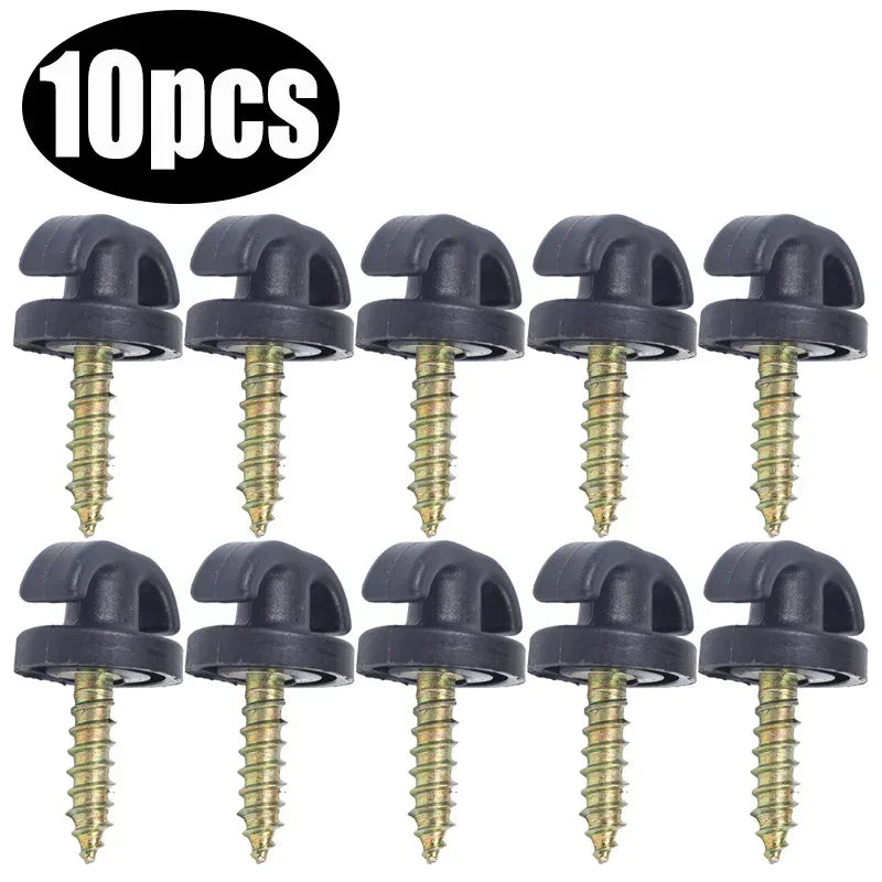 Car Mesh Pocket Hooks Seat Mesh Buckle Hanger Car Interior Trunk Screw Fixing Hook Ring Storage Mesh Pocket Mount Clip Universal