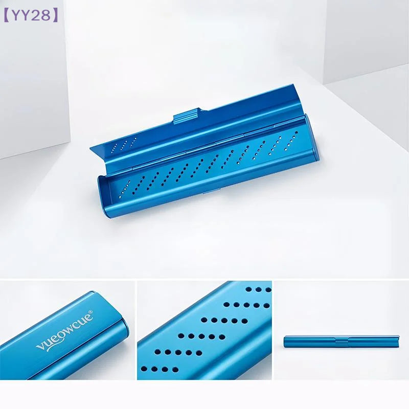 【YY28】Travel Portable Toothbrush Storage Case Durable Aluminum Self-Draining Toothbrush Box Bathroom Accessories{Y}
