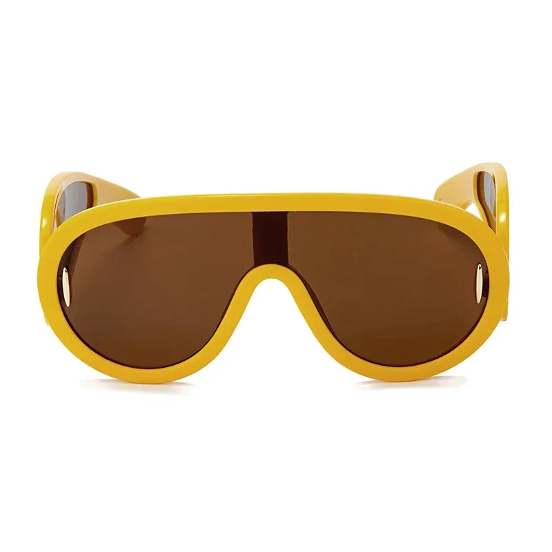 CH Brand Sunshade High Quality Color Lens Sunglasses Unique Design Ladies Rough Edge Personality Eyewear
