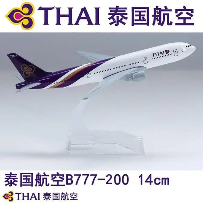 16CM 1/400 Diecast Alloy B777  Airplane Model Toy Plane Collected Gift Series Static aircraft model for Collectible Display
