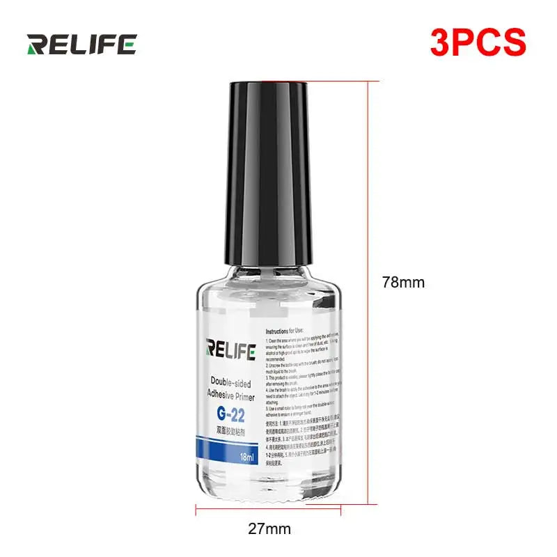 RELIFE G-22 Double-Sided Adhesive Primer Suitable for Moblie Phone Middle frame LCD Screen Bezels Repair Adhesion Strength Repai