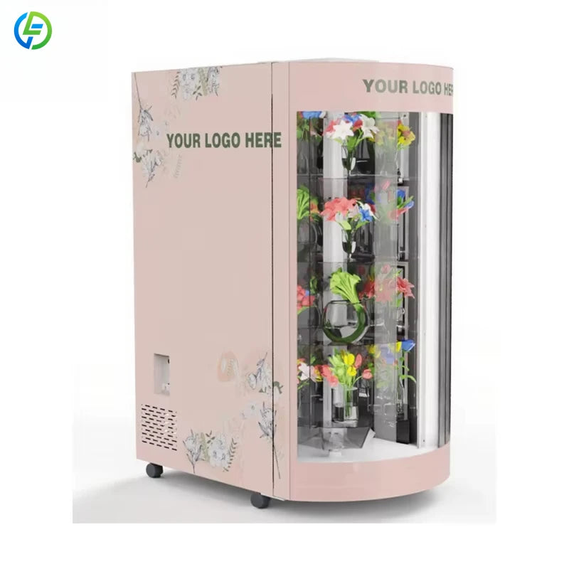 Customized 24/7 Fresh Flower Vending Machine with Refrigerator & Cashless Payment