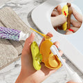 Travel Protector Case Portable Toothpaste Capsule Holder Dustproof Hiking Camping Organizer 2-in-1 Banana Toothbrush Head Cover