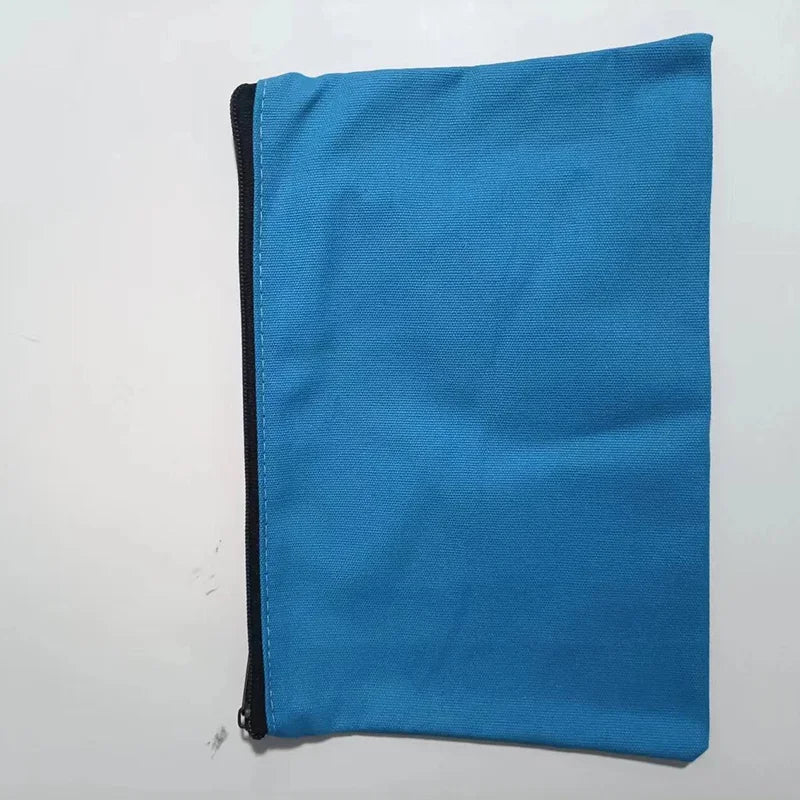 10/20/50 Canvas Zipper Bag, Stationery Packaging Bag, Change Storage Bag, Small Business Gift Bag Customizable Logo