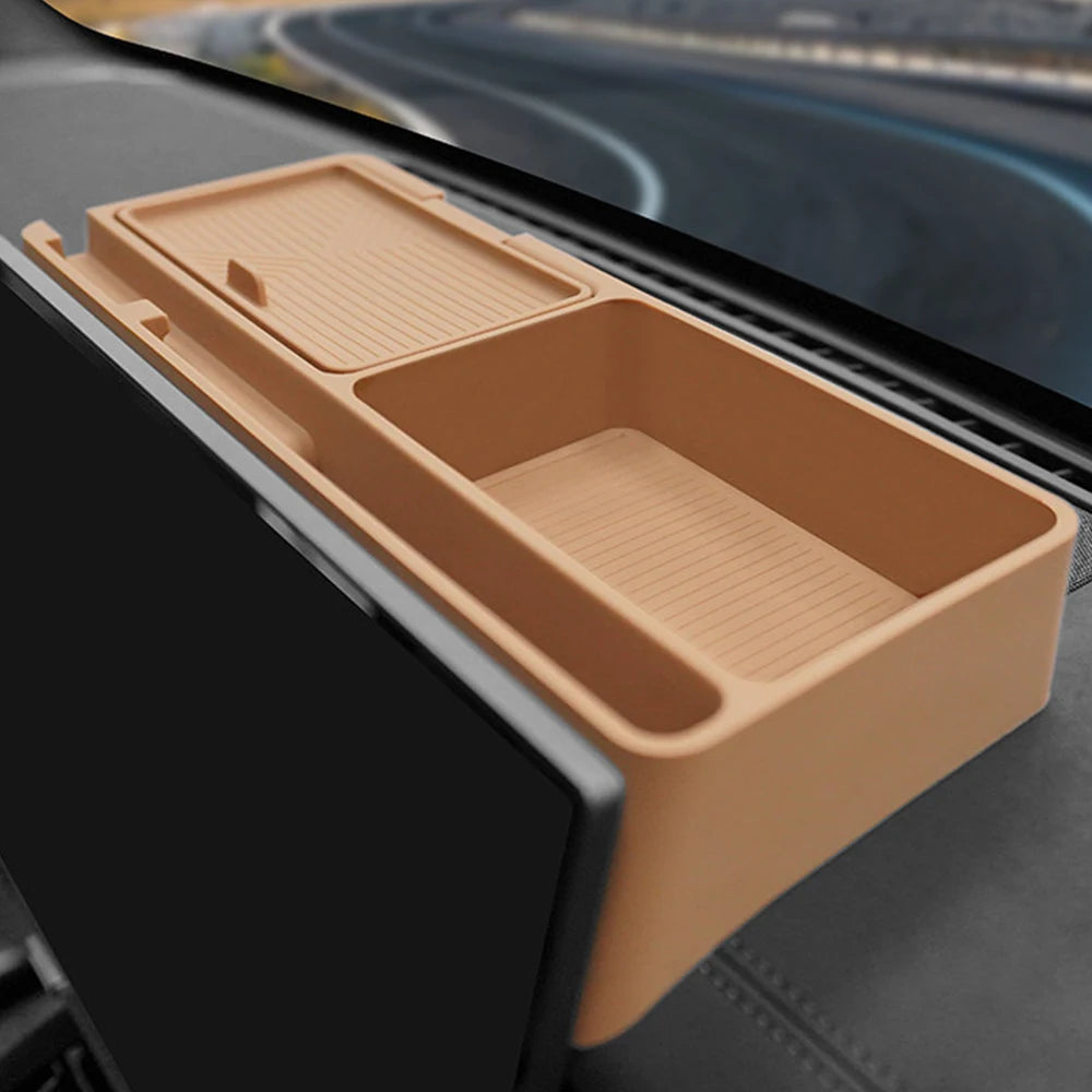 Suitable For Chery Icar V27 Screen Rear Storage Box Silicone Car Interior Decoration Modification Accessory